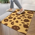 thumbnail image 4 of Yellow and Brown Of Leopard Print Door Rugs,Washable Non Slip Door Mats Indoor,Decorative Door Mats,Entry Mat Indoor for Entrance,Bedroom,Kitchen,Bathroom,17"x30", 4 of 6