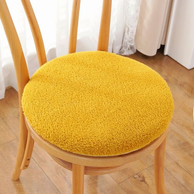 Nvzi Cojín grueso y cómodo para jardín, terraza, hogar, cocina, oficina, 15,74 x 15,74 pulgadas (amarillo)