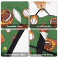 thumbnail image 6 of Football and Baseball Green Pattern Teens Toddler Nap Mat with Pillow, Sleeping Mat Bag for Preschool Daycare 59"x22", 6 of 6