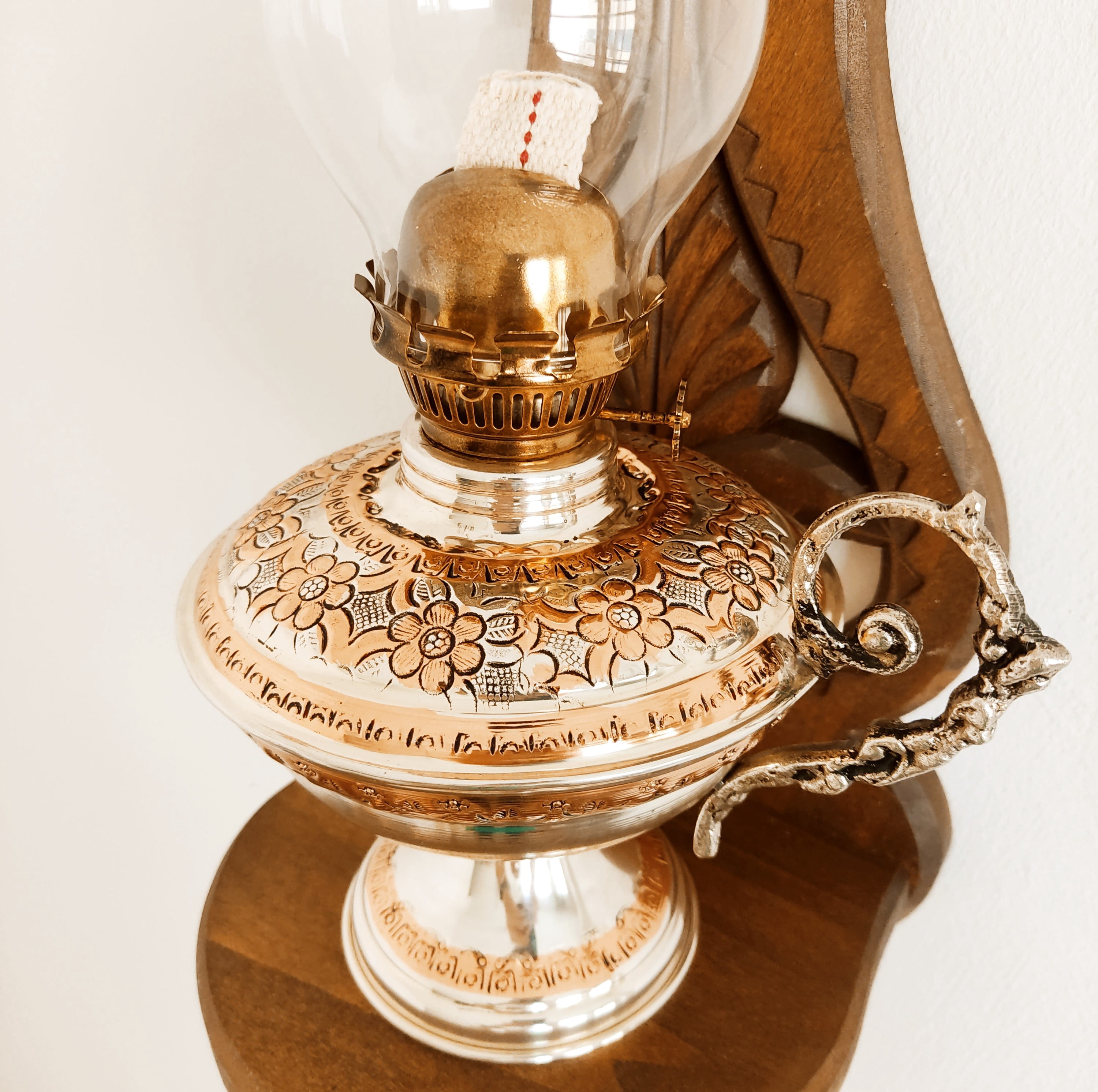 Kerosene Lamp, Handmade Vintage Oil Lamp, Oil Lamp, Copper Oil Lamp, Copper Oil Lamp