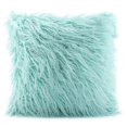 thumbnail image 1 of Funda de almohada de felpa suave de 45x45 cm, funda decorativa para cojín para sofá, cama de coche, sin inserciones, azul lago, 1 of 8