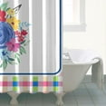 thumbnail image 4 of Pioneer Colorful Floral Shower Curtain for Bathroom Home Decor Bathtubs Waterproof Fabric Curtain with 12 Hooks 84x72in, 4 of 6