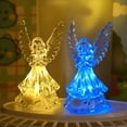 thumbnail image 1 of Luces de Noche Navideñas Acrílicas de Colores | Juguetes Transparentes | Decoración Navideña | Tamaño: 8 X 6 X 4 Cm | Luz Amarilla Cálida | Lámpara de Noche Portátil, 1 of 6