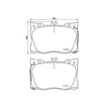 thumbnail image 4 of Brembo Brake Pad P50139 FMSI Number D1871-9100; Low-Metallic; Set Of 4, 4 of 4