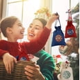 thumbnail image 2 of Countdown calendar cloth bag 1-24 number sticker Christmas gift bag children's candy bag gift decoration bag (three-color Christmas combination set), 2 of 3