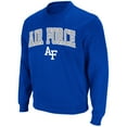 thumbnail image 2 of Men's Colosseum Royal Air Force Falcons Arch & Logo Pullover Sweatshirt, 2 of 3