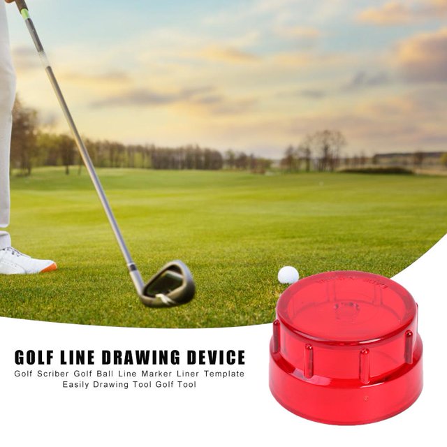 360 grados Golf Scriber Golf Ball Line Marker Liner Plantilla Herramienta de dibujo fácil