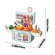 thumbnail image 3 of Cocina de juguete para niños con fregadero | Cocina de juguete realista con mesa de comedor y espacio de almacenamiento | Incluye comida y utensilios de juguete | Juguete de rol para niños a partir, 3 of 5
