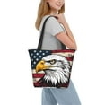 thumbnail image 2 of Fuzoiu American Bald Eagle Print Large Capacity Shoulder Bag for Women,Large Capacity Office Purse,Laptop Tote Bag,Casual Everyday Tote for Work Beach Travel and Shopping Grocery, 2 of 6