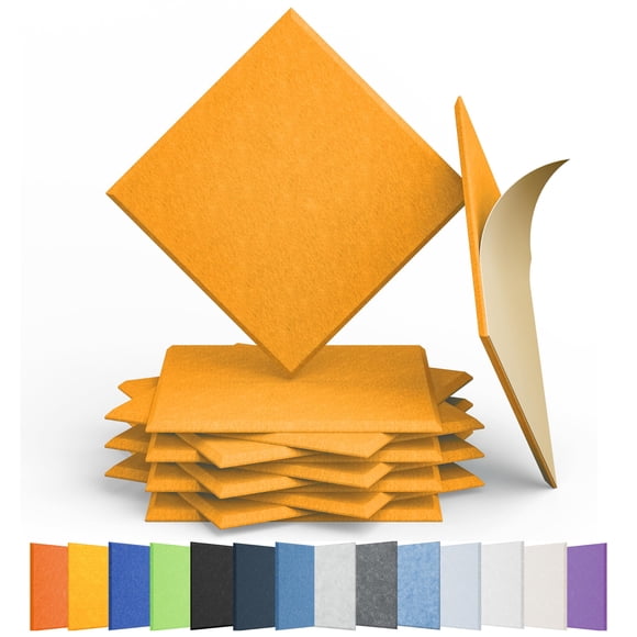 Paneles acústicos Amantech High Density Sound 30x1cm - Naranja