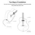 thumbnail image 4 of DOUBLE DOUBLE X0 Acoustic Guitar Soundhole Pickup with Microphone, Volume/Tone Control, Built-in Battery, Multiple Color Options (Rose Red), 4 of 6