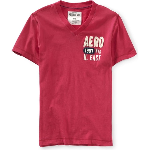 Playera adornada Aeropostale Nyc N-eas para hombre rosa XS
