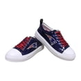 thumbnail image 2 of Women's Cuce Navy New England Patriots Team Sequin Sneakers, 2 of 3