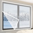 thumbnail image 3 of Winter Insulated Curtain Transparent Thermal Curtain Window Screen Self-Adhesive Window Protector Window Tarpaulin Keep Warm Cold And Windproof Insulating Foil for Window, 3 of 7