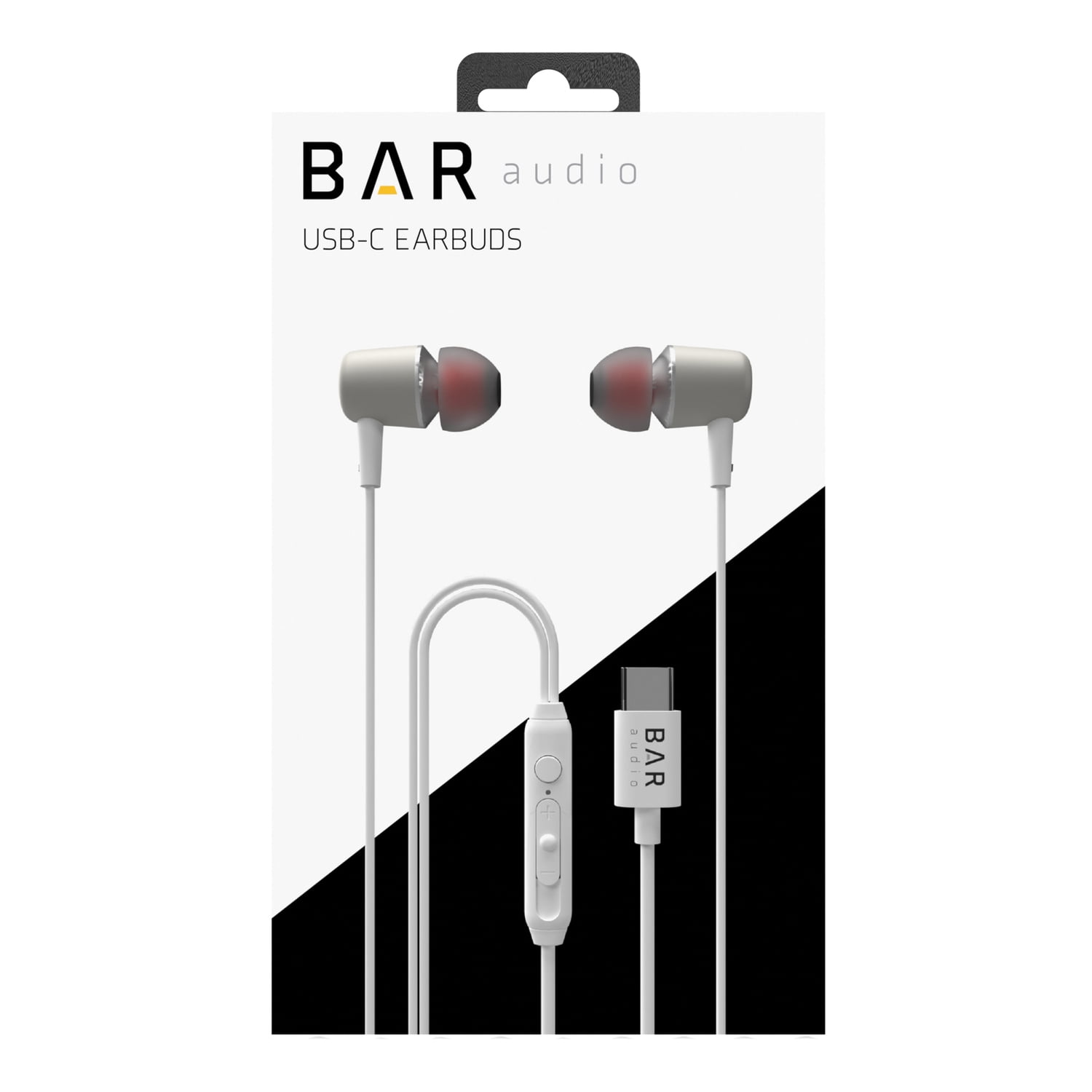 cellhelmet Bar Audio Wired In-Ear Earbuds with In-Line Mic/Remote and USB-C Connector