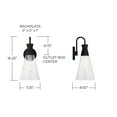 thumbnail image 4 of 1 Light Wall Sconce In Contemporary Style-16.25 Inches Tall And 7.25 Inches Wide-Textured White Finish Capital Lighting 650311Xw, 4 of 7