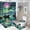 Ship-7, variant on Fantasy Ship Print Shower Curtain Set 4-Set Magical Night Scene Moonlight Bathroom Decor Set U-Mat ,Toilet Cover Mat ,Includes Floor Mat ,Shower Curtain with 12 Hooks,72inx72in