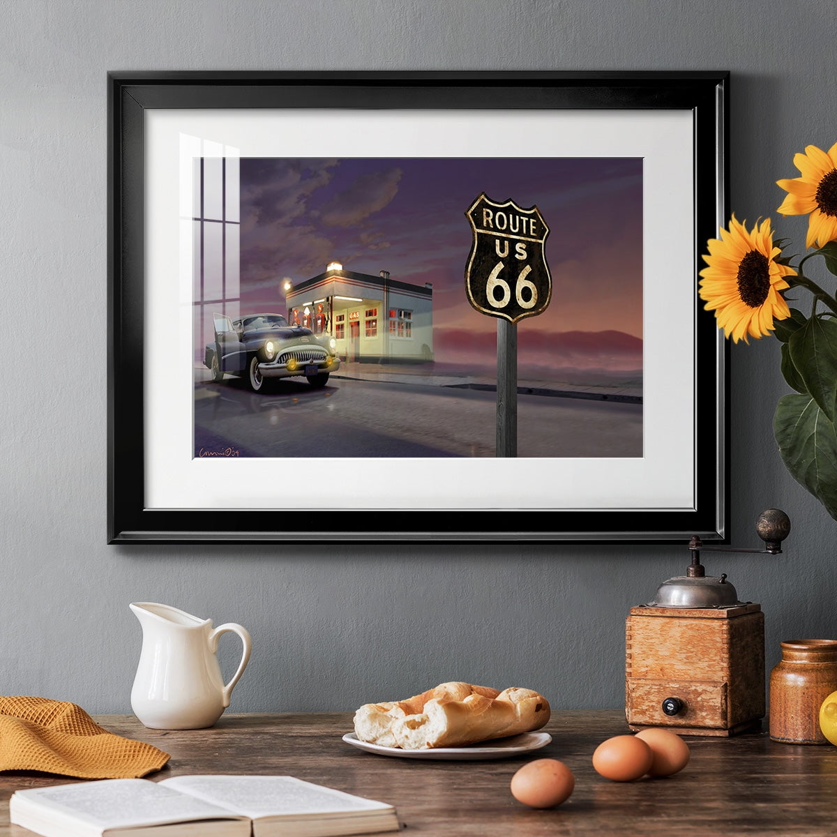 Route 66 Premium Framed Print - Ready to Hang