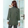thumbnail image 4 of Blazer Genhoo, casual, a la moda, para mujer, manga 3/4, talla XL, 4 of 5