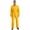 Yellow, variant on Men's Wear Resistant Coveralls Trun-Down Collar Button Up Work Overalls Workshop Uniforms Hot Pink XL