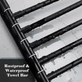 thumbnail image 3 of Swivel Out Towel Racks with Hooks 4-Bars Foldable Arms Bath Towel Hanger Wall Mount Towel Bar Aluminum Towel Holder Organizer for Bathroom Kitchen, 3 of 5