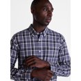 thumbnail image 4 of George Men's Poplin Shirt with Long Sleeves, Sizes S-3XL, LT-4XLT, 2XB-6XB, 4 of 5