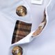 thumbnail image 5 of Blusa y camisa de cuello alto de manga larga para hombre, moda versátil, bloque de color, botones, blusa de cuello alto de manga larga, abrigo de poliéster para hombre, 5 of 5