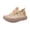 Khaki, variant on Women's Mesh Lace Up Platform Casual Walking Shoes Breathable Comfortable Thick Sole Sneakers Lightweight Daily Commute Outdoor Athletic Footwear