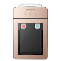 Honeyfavor Drinking fountains, Top Loading Countertop Water Cooler Dispenser, Countertop Water Dispenser, Hot & Cold Water Dispenser, Holds 1.2 to 5 Gallon Bottles for Home/Office/Dormitory Use