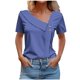 thumbnail image 1 of Camisetas de Manga Corta para Mujeres Casual, Camiseta con Botón Impreso a Damas para Diario, Espectáculo Y Fiesta, 1 of 6
