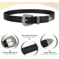 thumbnail image 3 of Women's Leather Belts for Jeans Belt with Vintage Metal Buckle Belt for Women, 3 of 7