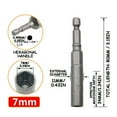 thumbnail image 1 of Boovnll Tool Kit, Drill Sleeve Wind Batch Sleeve Deepened Inner Hexagonal Screwdriver Batch Nut Wrench, Tool Set, Home Essentials, Household Essentials, 1 of 2
