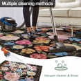 thumbnail image 5 of Boho Pink Flower Outdoor Rug for Patio/Deck/Porch, Non-Slip Large Area Rug 4 x 6 Ft, Spring Watercolor Country Floral Plant Indoor Outdoor Rugs Washable Area Rugs, Camping Rug Carpet Runner, 5 of 8