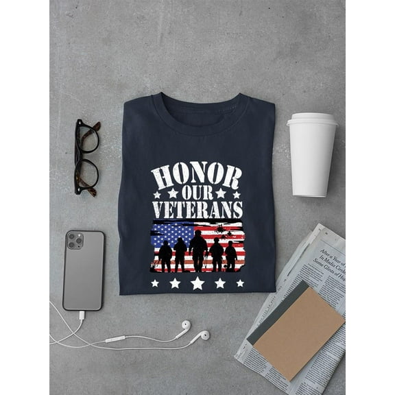 Honor Our Veterans T-shirt Men's -SmartPrintsInk Designs