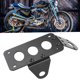 thumbnail image 5 of Soporte Para Matrícula De Motocicleta, Negro Plateado Opcional Instalación Fácil Y Elegante Varios Métodos De Instalación Soporte Duradero Para Matrícula, Para Automóvil De Ccdes Negro, 5 of 8