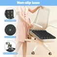 thumbnail image 7 of Travel Seat Cushion, Airplane Cushion Long Flight, Airplane Gadgets Inflatable Seat Cushions, Portable Airline Cushion With Air Pump, Wheelchair Cushions,Pressure Relief Seat Cushion-1 Black, 7 of 7