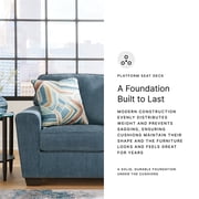 Signature Design by Ashley Cashton Blue Loveseat