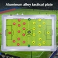 thumbnail image 1 of Paokuoon Aluminum Alloy Coaching Board Soccer Dry Erase Coaching Scoreboard Set Erasable Professional Coaches Training Writing Tablet for Referee, 1 of 8