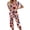 Complexion, variant on 4th of July Womena Pajama Sets Patriotic Flag Flower Heart Print Nightwears Short Sleeve Top and Capri Pants Independence Day Pajama Set