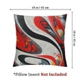 thumbnail image 4 of Acheng Red Grey Black Stripes Outdoor Throw Pillow Covers Kids Geometric Pillow Covers Home Decor Set for Teens Geometry Abstract Art Square Cushion Covers Set of 2 Modern Striped Art 24x24in, 4 of 7
