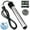 Black, variant on JOGGEIL Immersion Water Heater 1500W with 158°F Auto Shut-off, Portable Submersible Water Heater with Full 304 Stainless Steel Guard and LCD Thermometer, Fast Heating for Bucket, Bathtub, Small Pool
