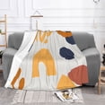 thumbnail image 2 of Abstract Pastel Art Patterns Throw Blanket, Super Soft Anti-Pilling Flannel Bed Blankets, 40"x30", 2 of 8