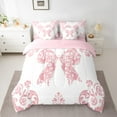 thumbnail image 2 of Castle Fairy Bohemian Flower Bow Twin Bedding Sets 7-Piece for Children Boys Girls,Boho Exotic Style Bedding Comforter Set Microfiber,Traditional Floral Damask Breathable Sheet Sets, 2 of 8