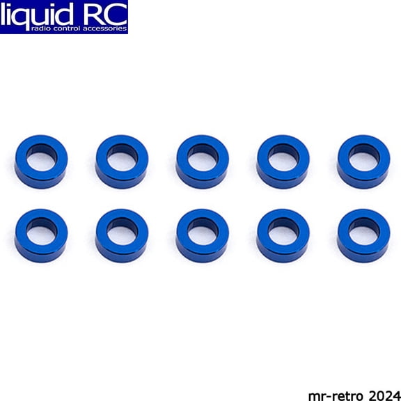 Associated 31383 Ballstud Washers 5.5x2.0 mm blue aluminum
