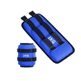 thumbnail image 1 of 2pc Pesas  Fitness Par De Polainas 1kg Cada Una Para Tobillos Malubero Azul Negro, 1 of 5