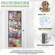 thumbnail image 3 of Stuffed Animal Storage Bag Over The Door Stuffed Animals Organizer With 4 Large Pockets Hanging Mesh Bags For Baby Plush Toys Bedroom Nursery Kids Toy, 3 of 5