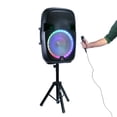 thumbnail image 2 of QFX Haut-Parleur Bluetooth Rechargeable 15 Pouces avec Lumières LED et Microphone, 2 of 6