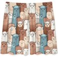 thumbnail image 4 of NICKSUN Shorts de Pyjama Amusants pour Hommes, Bas de Pyjama Doux avec Poches, Lama Multicolore, P, 4 of 6