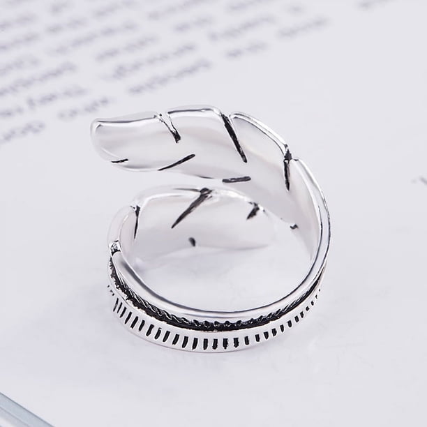 Anillo De Plata De Ley 925 Para Mujer – Diseño Vintage Celta Ajustable, Ancho 2.9 Cm, Ideal Para Regalo