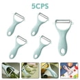 thumbnail image 3 of Batería de Cocina Pelador de frutas de acero inoxidablecuchillo para pelar patataszanahorias y verduras (azul) Ndcxsfigh Libre de BPA, 3 of 7
